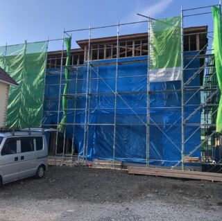 笠松町松栄町借家建築中です！